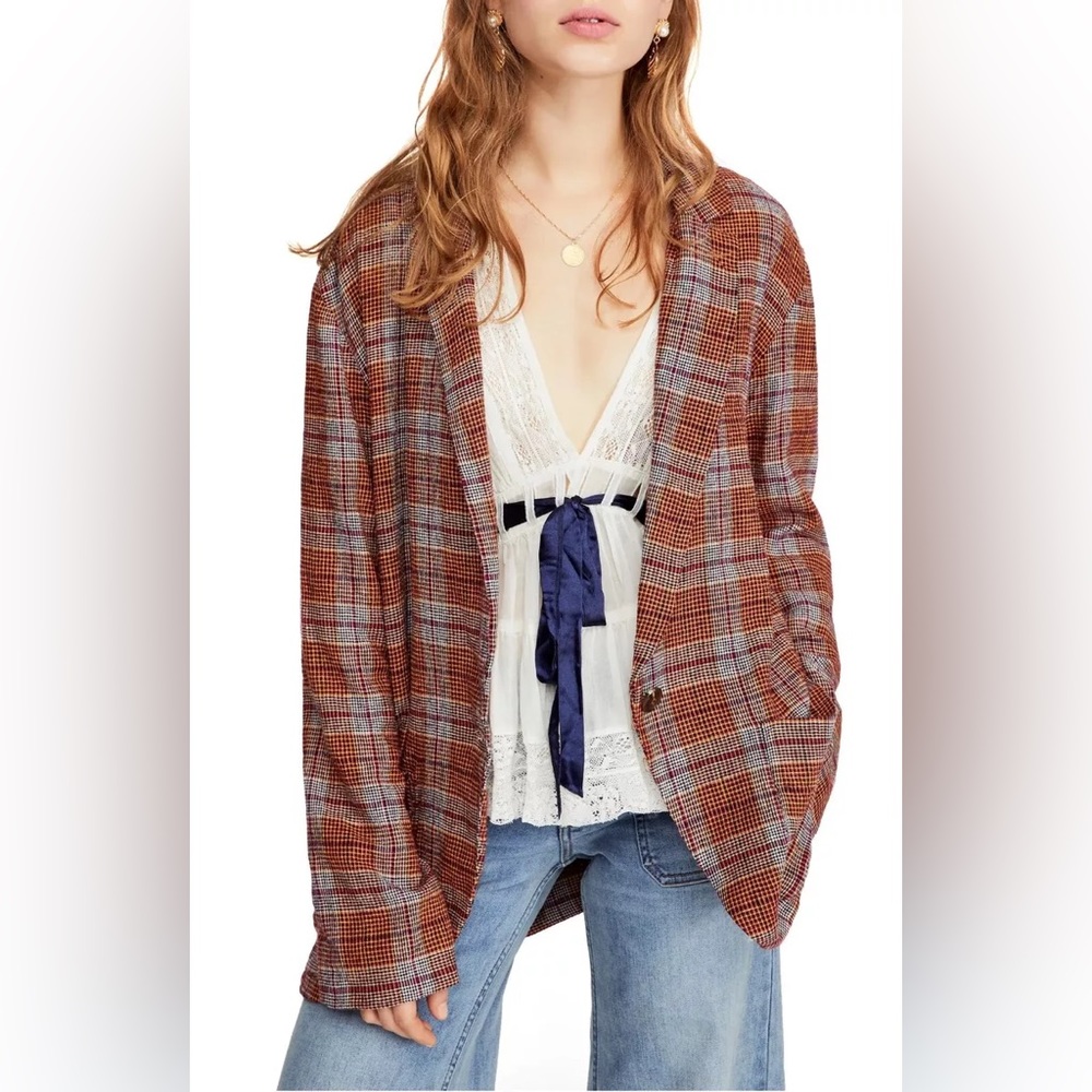 FP Plaid Blazer